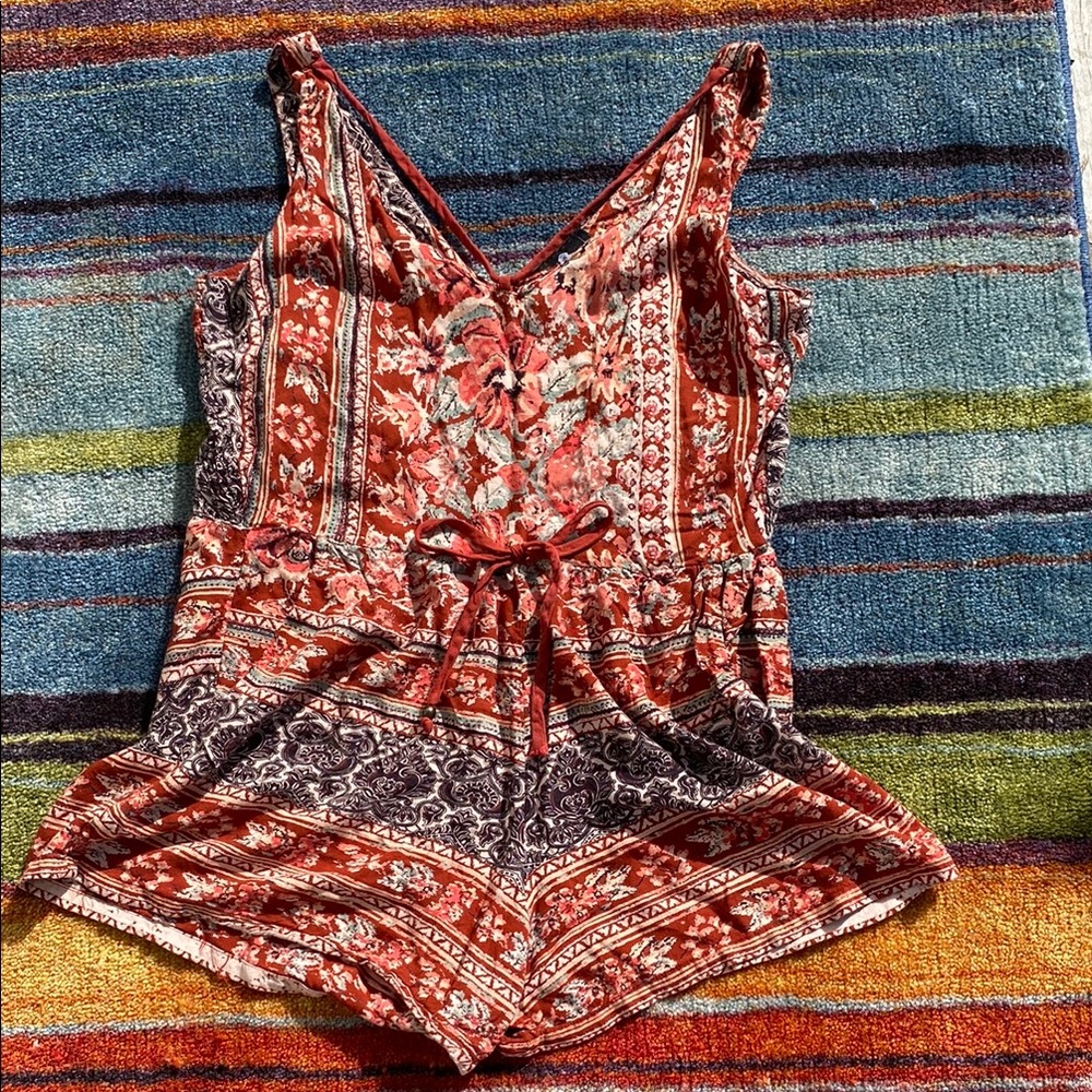 Bohemian Floral Romper made by ANGIE